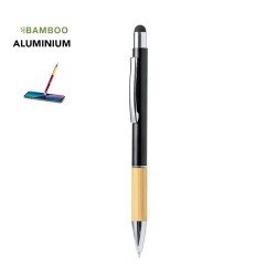 Stylet Bille Éco-responsable et Pratique Personnalisé Piket Matières : bambou Couleurs : noir 2