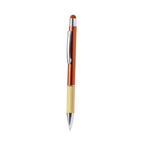 Stylet Bille Éco-responsable et Pratique Personnalisé Piket Matières : bambou Couleurs : noir cadeau entreprise pas cher
