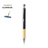 Stylet Bille Éco-responsable et Pratique Personnalisé Piket Matières : bambou Couleurs : bleu cadeau collaborateur premium