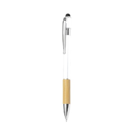 Stylet Éco-responsable Multifonction Bille Berget Matières : bambou Couleurs : blanc