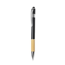 Stylet Éco-responsable Multifonction Bille Berget Matières : bambou Couleurs : blanc personnalisation sur mesure