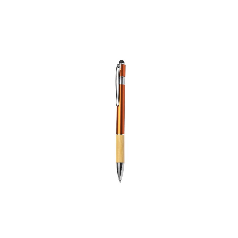 Stylet Éco-responsable Multifonction Bille Berget Matières : bambou Couleurs : rouge cadeau entreprise pas cher