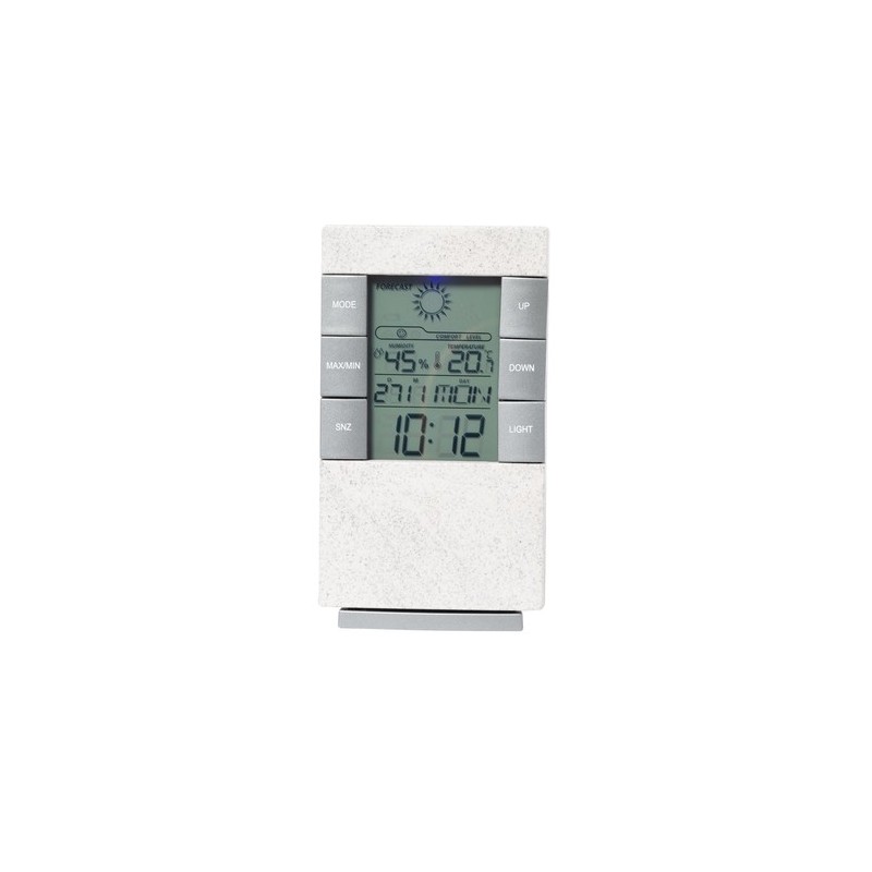 Station Météo Précision Éco-responsable Élégante Maginly Matières : ABS Couleurs : blanc