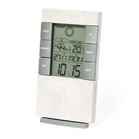 Station Météo Précision Éco-responsable Élégante Maginly Matières : ABS Couleurs : blanc cadeau entreprise pas cher