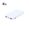 Power Bank Externe Personnalisée Nawey RCS Matières : ABS recyclé Couleurs : blanc personnalisable avec votre logo