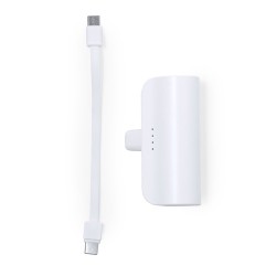 Power Bank Éco-responsable 5000 mAh Personnalisée Pas Cher Laford Couleurs : blanc livraison express 24h 48h
