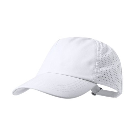 Casquette Publicitaire Unique Karola Matières : microfibre Couleurs : rouge marquage laser ultra précis