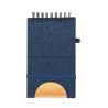 Cahier Éco-responsable Personnalisé Support Bloc-notes Alyxa Matières : bambou Couleurs : gris impression logo haute qualité