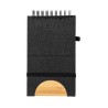 Cahier Éco-responsable Personnalisé Support Bloc-notes Alyxa Matières : bambou Couleurs : gris cadeau affaires élégant