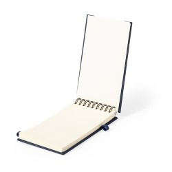 Cahier Éco-responsable Personnalisé Support Bloc-notes Alyxa Matières : bambou Couleurs : gris accessoire événementiel unique