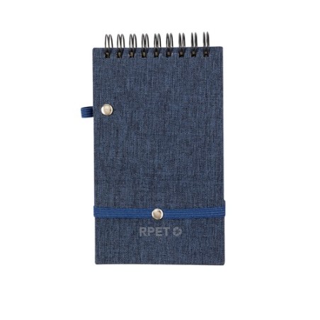 Cahier Éco-responsable Personnalisé Support Bloc-notes Alyxa Matières : bambou Couleurs : gris impression logo haute qualité