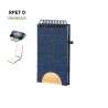 Cahier Éco-responsable Personnalisé Support Bloc-notes Alyxa Matières : bambou Couleurs : bleu marine objet promotionnel éco-res