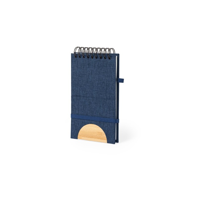 Cahier Éco-responsable Personnalisé Support Bloc-notes Alyxa Matières : bambou Couleurs : naturel cadeau entreprise pas cher