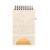 Cahier Éco-responsable Personnalisé Support Bloc-notes Alyxa Matières : bambou Couleurs : noir accessoire événementiel unique