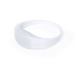 Bracelet LED Unique Publicitaire Sedoria Matières : silicone Couleurs : blanc
