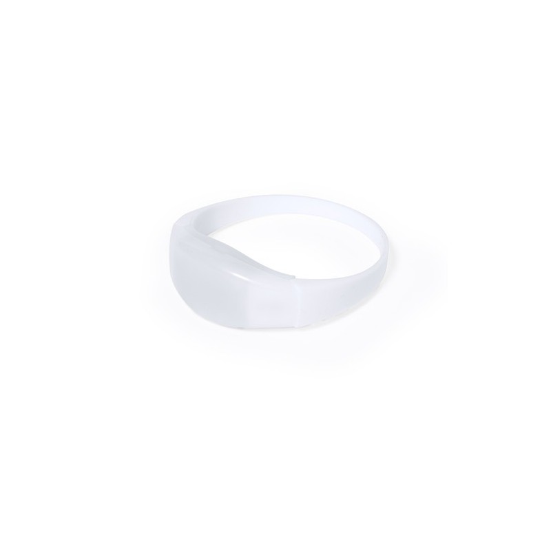Bracelet LED Unique Publicitaire Sedoria Matières : silicone Couleurs : blanc