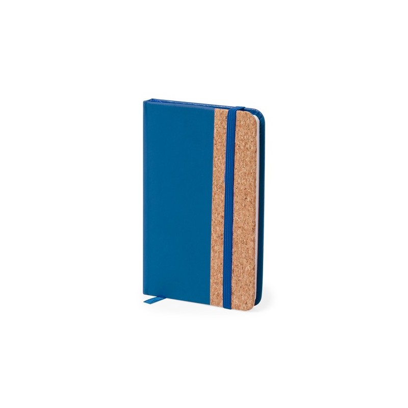 Bloc-Notes Éco-responsable et Personnalisé Élégant - Tierzo Matières : liège Couleurs : bleu impression logo haute qualité