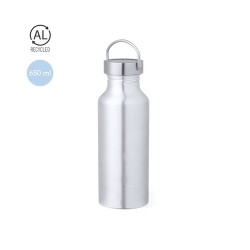 Gourde Éco-responsable Personnalisable - Zandor Matières : aluminium recyclé  Couleurs : blanc 2
