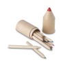 Set de 12 Crayons Personnalisés Éco-responsables COLORET Matières : bois Couleurs : bois cadeau entreprise pas cher