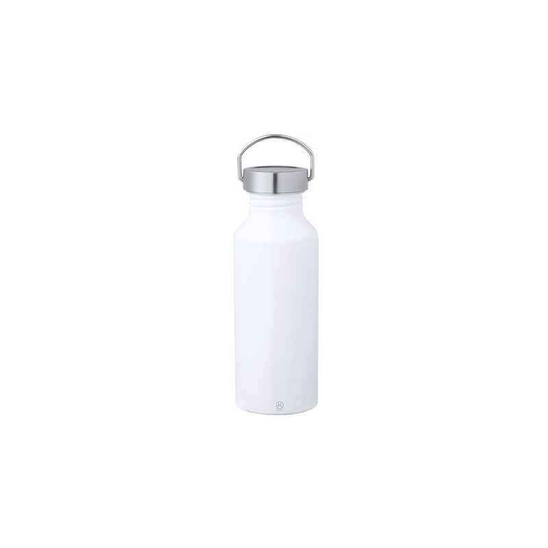 Gourde Éco-responsable Personnalisable - Zandor Matières : aluminium recyclé  Couleurs : noir accessoire événementiel unique