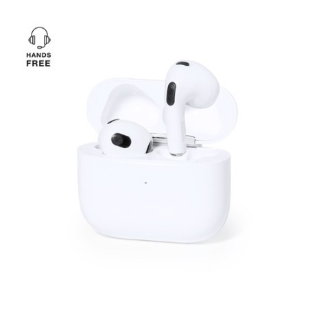 Écouteurs Bluetooth 5.3 Personnalisés Ergonomiques Dodiax pas cher Couleurs : blanc cadeau entreprise pas cher