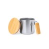 Tasse Isotherme Éco-responsable Personnalisée - Claire Matières : bambou Couleurs : noir cadeau client original