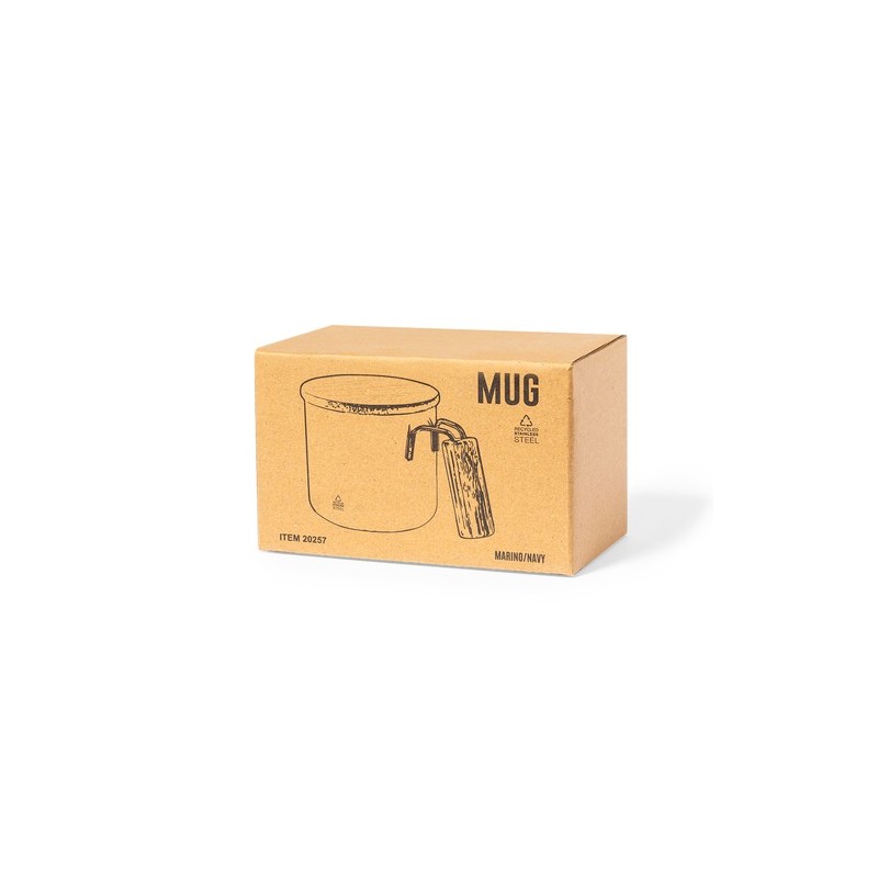 Tasse Isotherme Éco-responsable Personnalisée - Claire Matières : bambou Couleurs : argenté marquage laser ultra précis