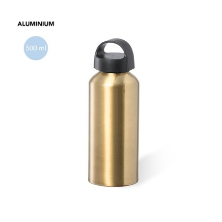 Bidon en Aluminium Publicitaire Personnalisé Fecher Matières : aluminium Couleurs : doré goodies entreprise design