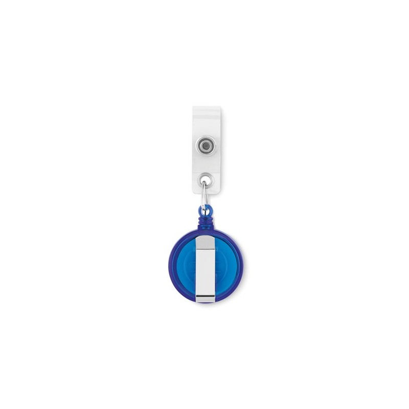 Badge Extensible Pratique Personnalisé - LADES Matières : ABS Couleurs : bleu cadeau entreprise pas cher