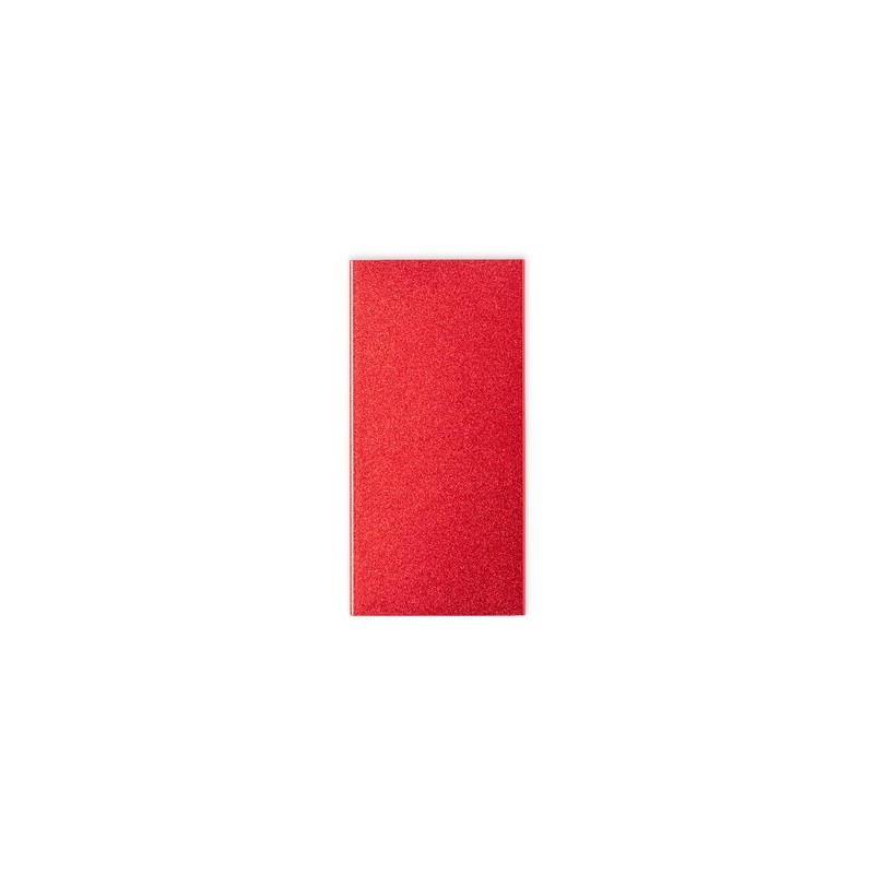 Batterie Éco-responsable Personnalisée 4000 mAh Pas Cher - Power Bank Ginval Matières : aluminium recyclé  Couleurs : rouge good