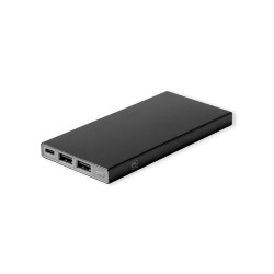 Batterie Éco-responsable Personnalisée 4000 mAh Pas Cher - Power Bank Ginval Matières : aluminium recyclé  Couleurs : bleu cadea