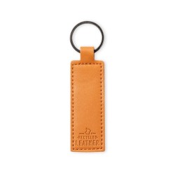 Porte-Clés Éco-responsable Personnalisable Noemix Matières : cuir recyclé Couleurs : marron