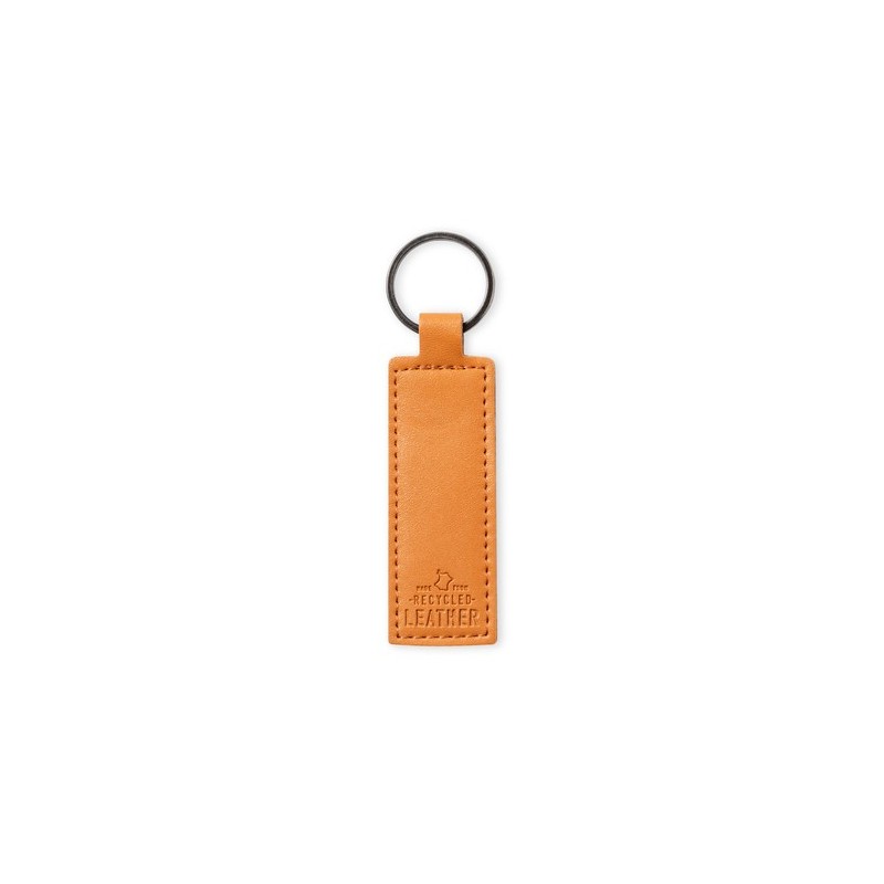 Porte-Clés Éco-responsable Personnalisable Noemix Matières : cuir recyclé Couleurs : marron
