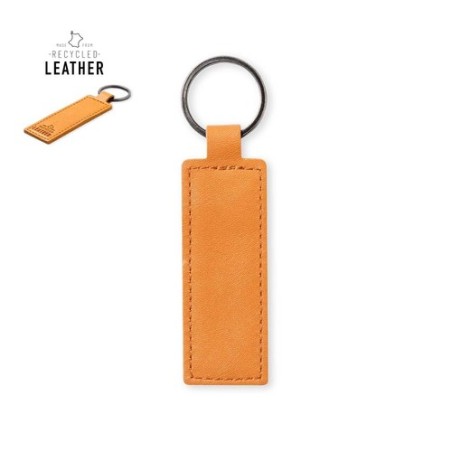 Porte-Clés Éco-responsable Personnalisable Noemix Matières : cuir recyclé Couleurs : marron personnalisable avec votre logo