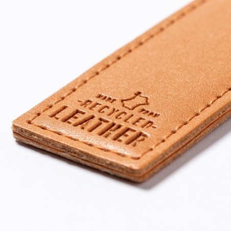 Porte-Clés Éco-responsable Personnalisable Noemix Matières : cuir recyclé Couleurs : marron impression haute définition