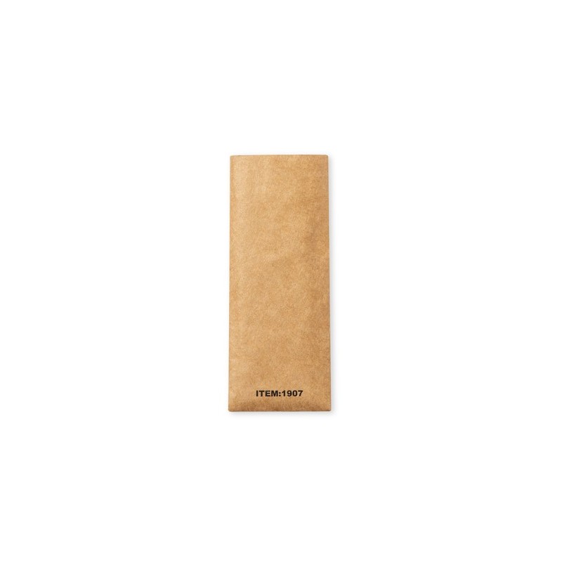 Porte-Clés Éco-responsable Personnalisable Noemix Matières : cuir recyclé Couleurs : marron cadeau collaborateur premium
