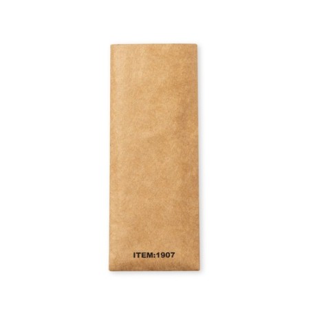 Porte-Clés Éco-responsable Personnalisable Noemix Matières : cuir recyclé Couleurs : marron cadeau collaborateur premium