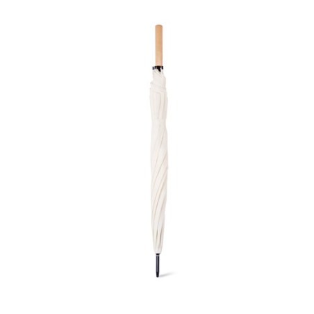 Parapluie XL Pratique Résistant Personnalisé Tinnar Matières : pongée Couleurs : naturel marquage laser ultra précis