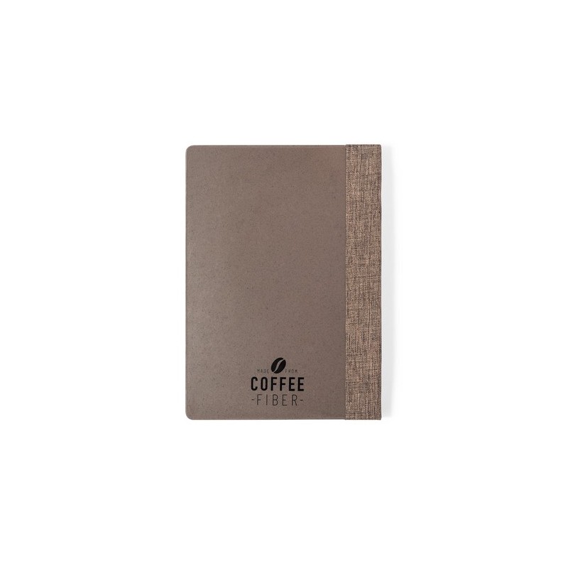 Bloc-Notes Éco-responsable Personnalisé pas cher - Lando Matières : polypropylène (PP) Couleurs : marron objet promotionnel éco-