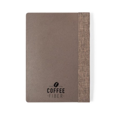 Bloc-Notes Éco-responsable Personnalisé pas cher - Lando Matières : polypropylène (PP) Couleurs : marron objet promotionnel éco-