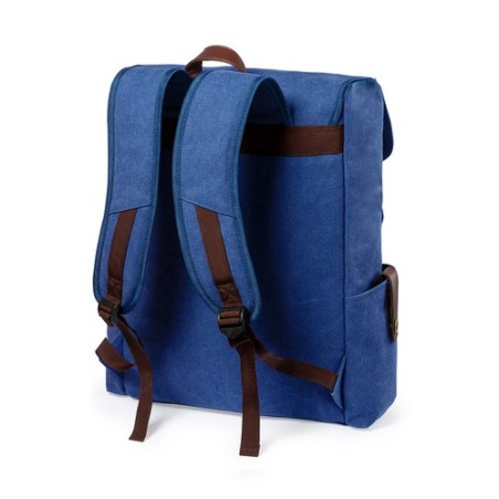 Sac à Dos Personnalisé Éco-responsable Snorlax pour le Business pas cher Matières : toile Couleurs : bleu marine marquage laser 
