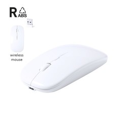 Souris Éco-responsable Ergonomique Personnalisée Chestir RCS Matières : ABS recyclé Couleurs : blanc 2
