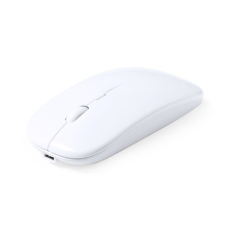 Souris Éco-responsable Ergonomique Personnalisée Chestir RCS Matières : ABS recyclé Couleurs : blanc impression haute définition