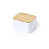 Écouteurs Bluetooth Éco-Responsables Personnalisés Billins Matières : bambou Couleurs : blanc objet promotionnel éco-responsable
