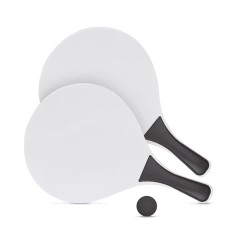Raquette de Plage Personnalisée - Cadeau Idéal MATCH Matières : MDF Couleurs : noir
