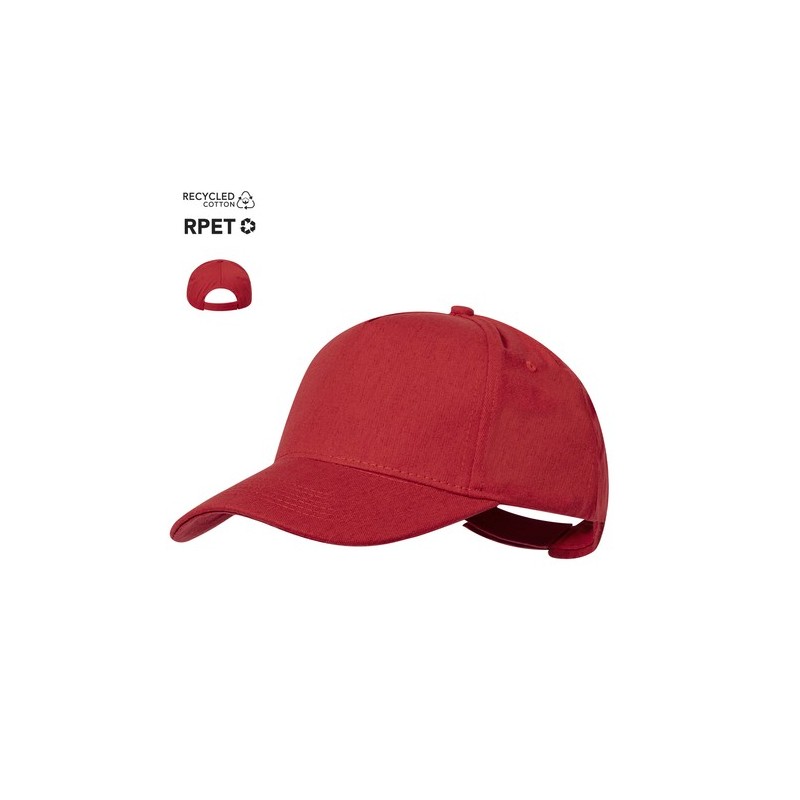 Casquette Personnalisable Éco-responsable Pickot Matières : coton recyclé Couleurs : rouge objet promotionnel éco-responsable