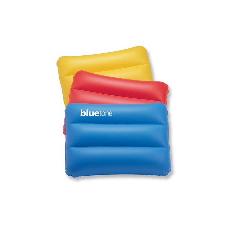 Oreiller de plage personnalisé idéal pour vos loisirs - SIESTA Matières : PVC Couleurs : bleu cadeau entreprise pas cher