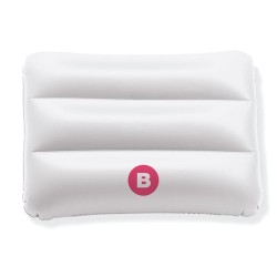 Oreiller de plage personnalisé idéal pour vos loisirs - SIESTA Matières : PVC Couleurs : blanc goodies publicitaire événementiel