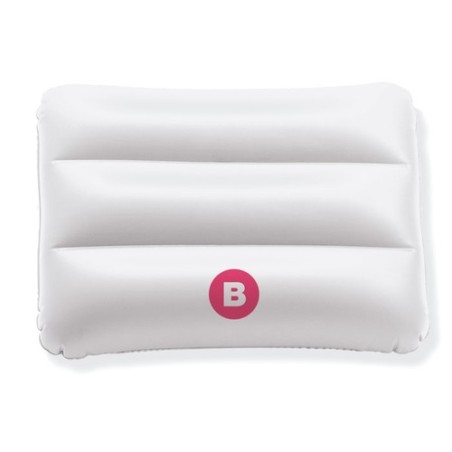 Oreiller de plage personnalisé idéal pour vos loisirs - SIESTA Matières : PVC Couleurs : blanc goodies publicitaire événementiel