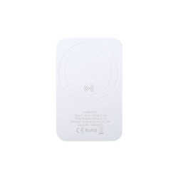 Batterie Externe Personnalisée 5000 mAh - Power Bank Vekmar Couleurs : blanc